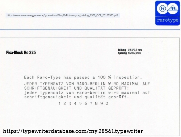 From the Rarotype catalogue of 1980.