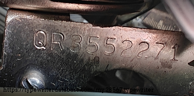 Serial number.
