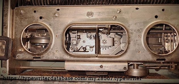Rear mounting apertures for case.