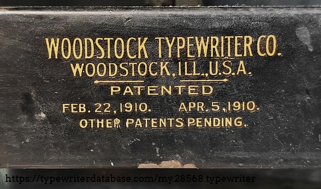 Detail of patent decals.
