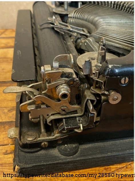 Left carriage end.