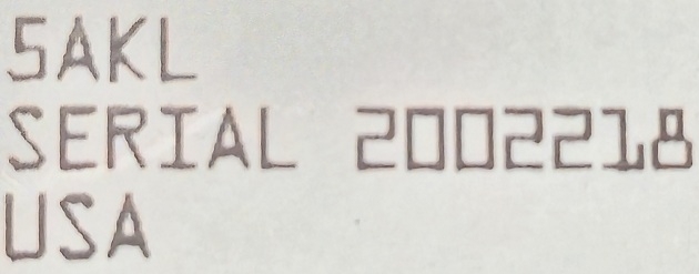 Serial Number