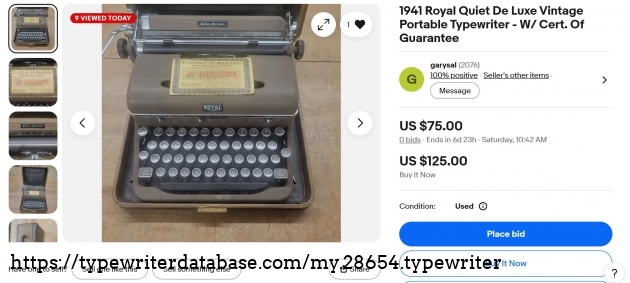 eBay main listing view.