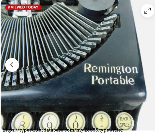 Rem name decal and right half of type basket, showing slugs lacking foundry marks.
