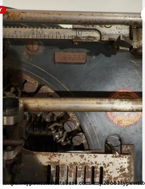 Top right of frame with serial number.