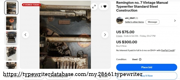 eBay main listing page.