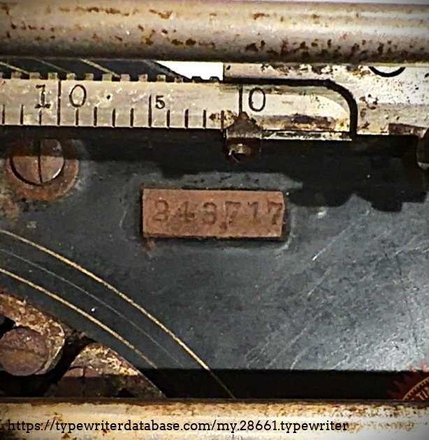 Closer view of image with serial number, tweaked for better visibility.