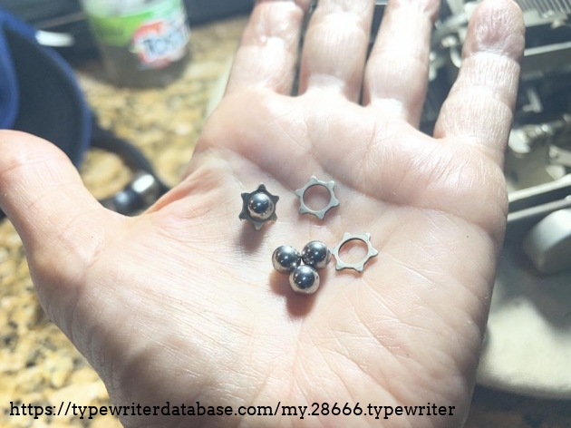 Unlike other Remington portables that use "carriage roll retainers", this All-New has four independent bearing/sprocket pairs that the carriage moves on