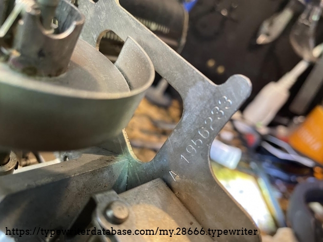 Serial number is stamped on the frame on the right