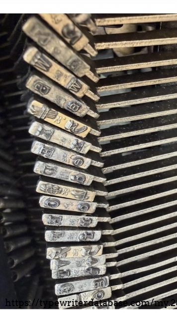 Typebars, left-middle.