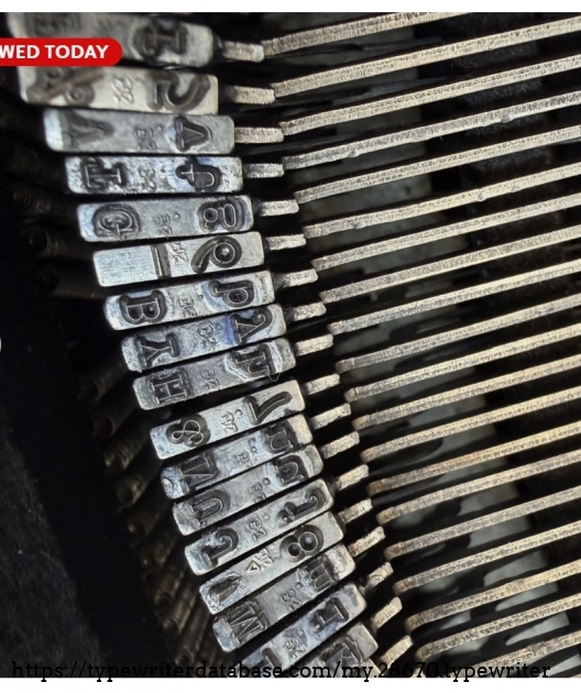 Typebars, middle.