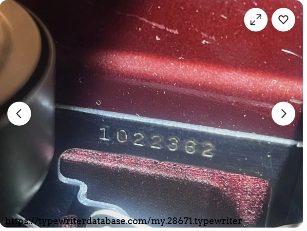 Serial number.