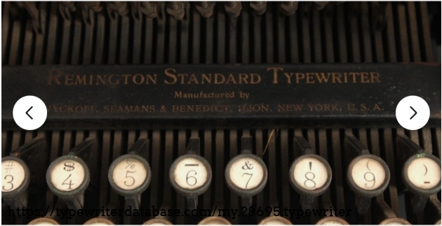 Remington name decal in front of type basket.