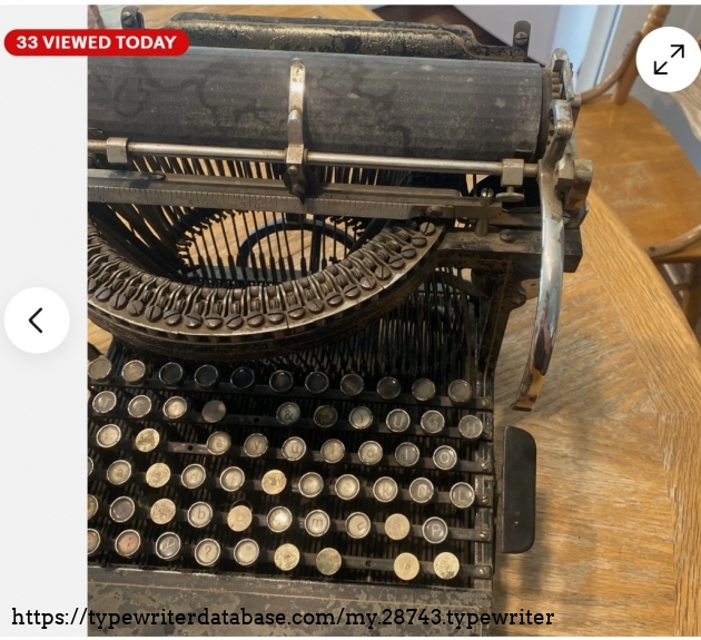 Keyboard and carriage, right.