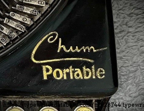 "Chum Portable" decal closeup.