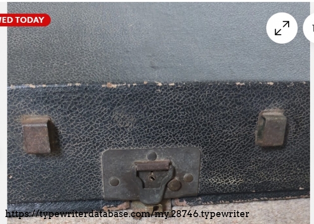 Case front latch detail.