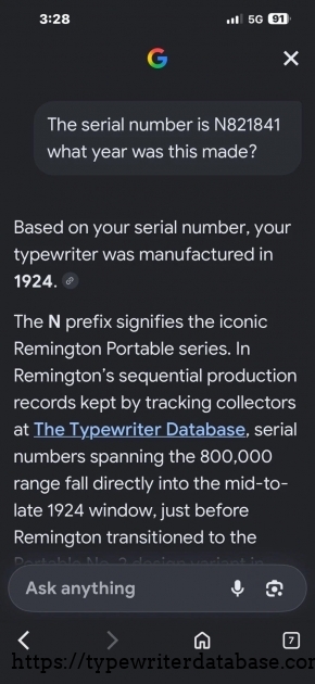 Google AI query provided in the listing.
