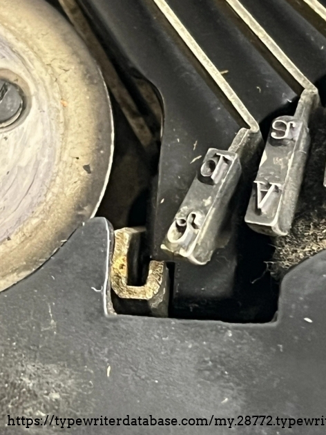 Type slug detail at the left end - just the Q & A keys.