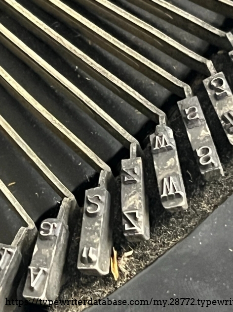 Type slug detail, A through 3 keys.