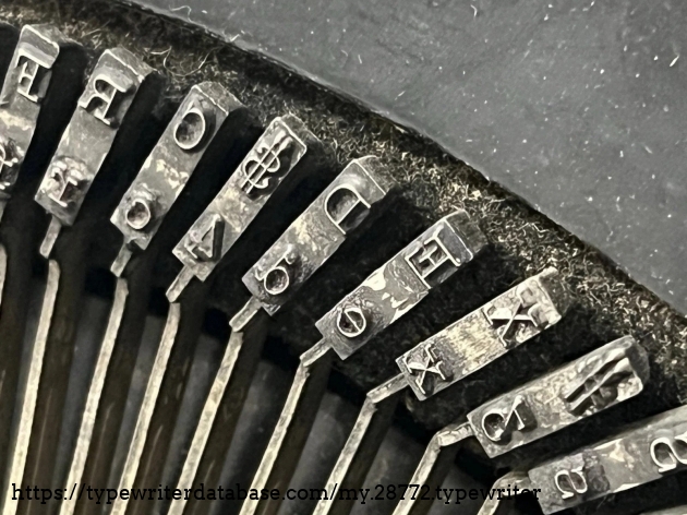 Type slug detail, S through F keys.