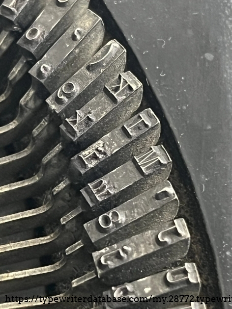 Type slug detail, U through O keys.