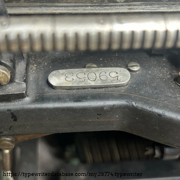 Serial number.