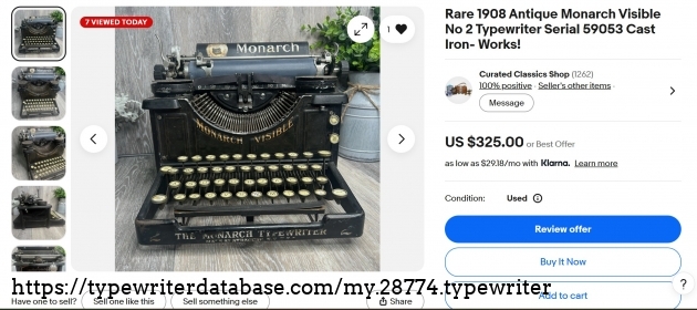 eBay main listing view.