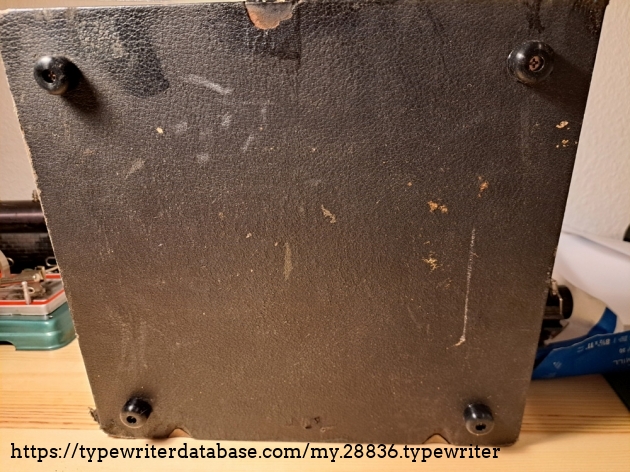 new rubber feet for the bottom of the case, keeps typewriter from moving around on the desk