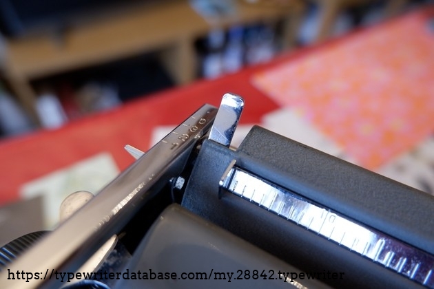 Margin set lever (LHS)