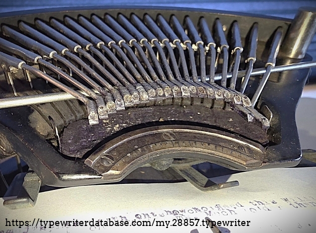 Aft typebars.