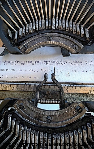 Top-down detail showing printing point.