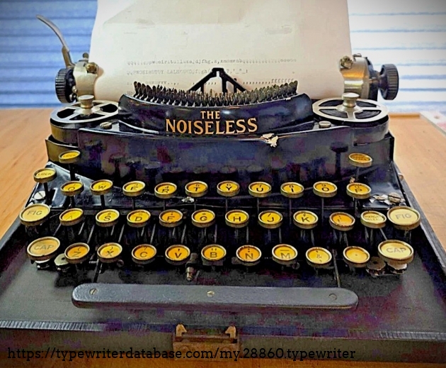 Front view with paper inserted.