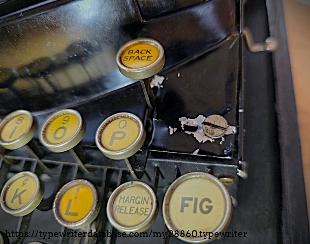 Keyboard top-right detail.
