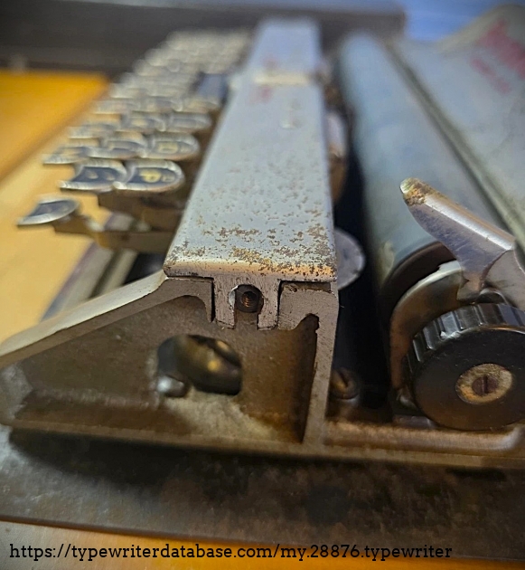 Right carriage end.