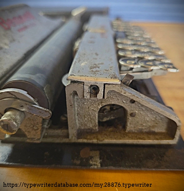 Left carriage end.