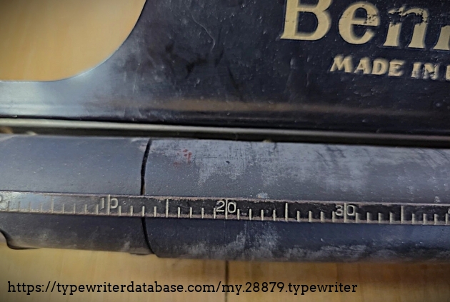 Detail showing cracked platen.