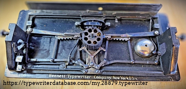 Top-down view, carriage removed.