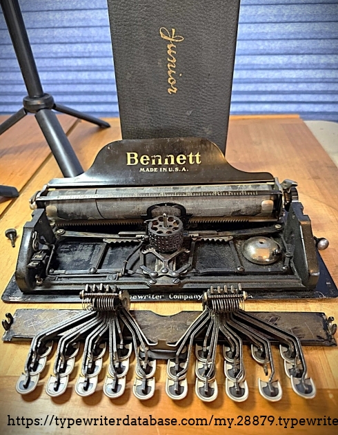 Front view with underside of keyboard.