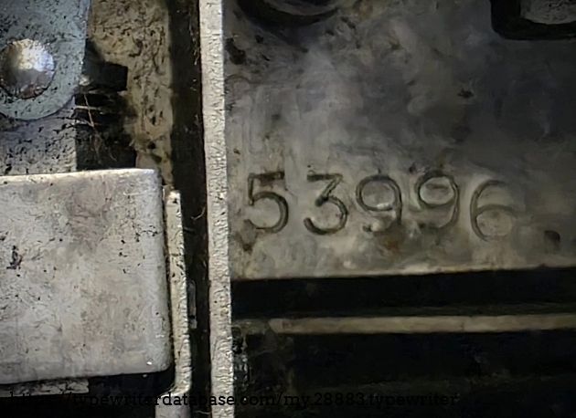 Serial number detail.