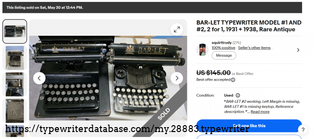 eBay main listing page, showing sold status.