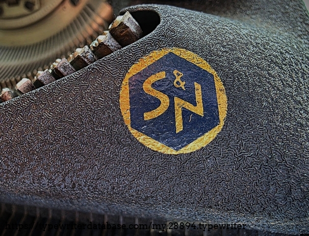 Front cover right, S&N decal.