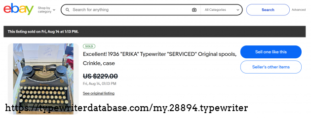 eBay sold listing page.