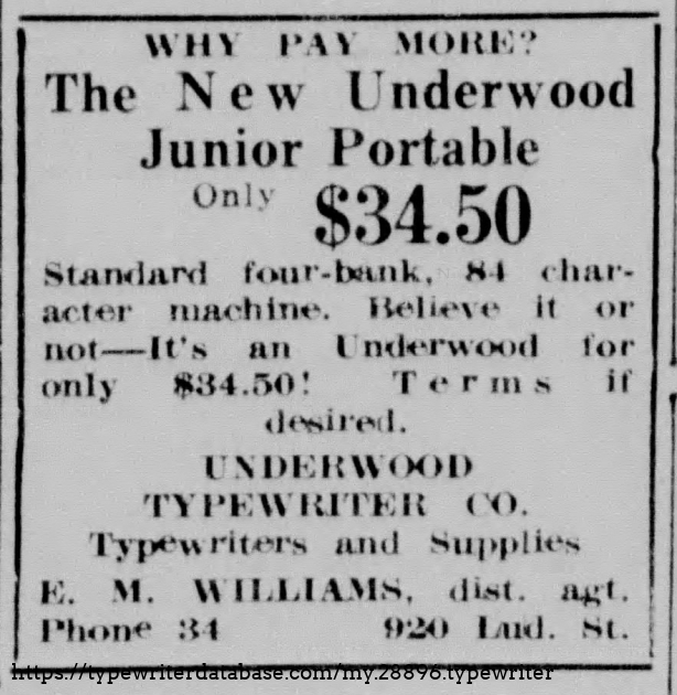 Oct 1932 first Junior ads.