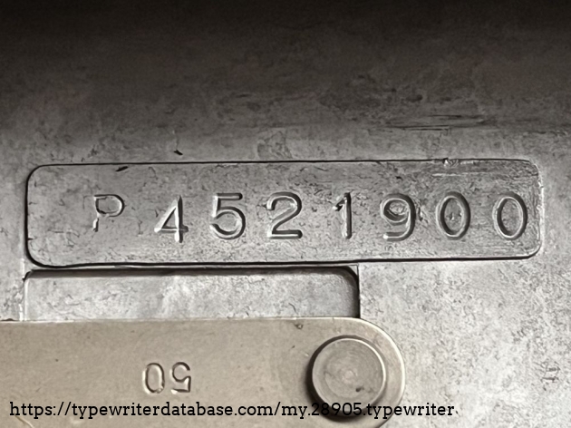 Detail: serial no. P 4.521.900