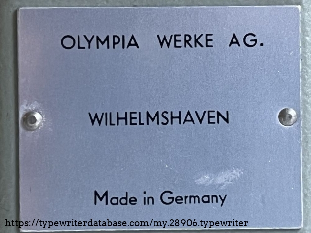 Detail: manufactory plate
