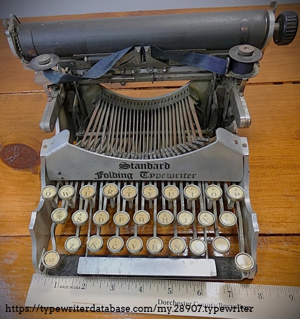 Front view with ruler.