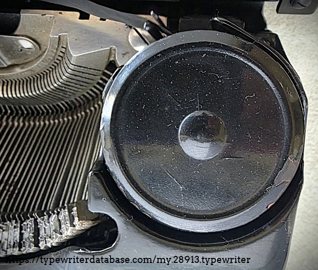 Right ribbon spool cover.