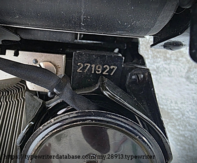 Serial number.