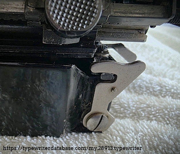 Aft-right carriage latch.