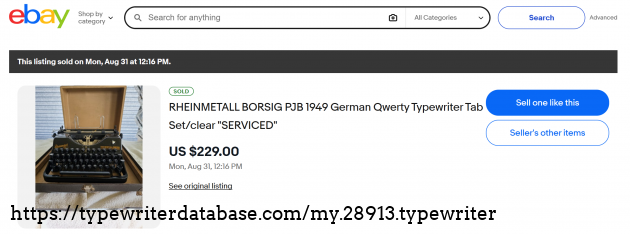 eBay sold listing page.